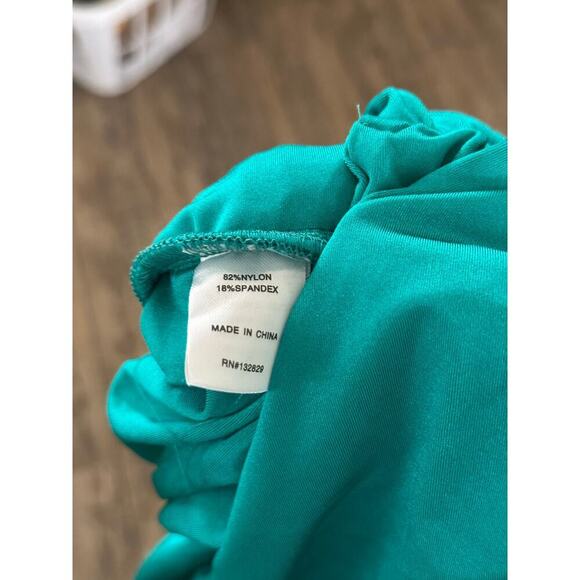 Superdown Green Front Cut-out Hollie Strapless Mini Dress Size XL - Picture 8 of 11